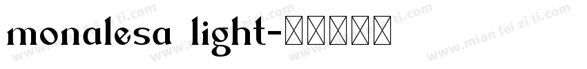 monalesa light字体转换
